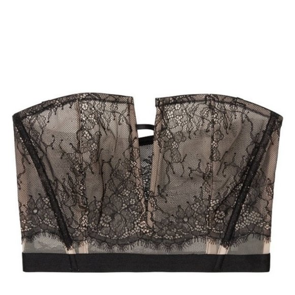RARE FIND Victoria's SecretSexy Plunge V Lace Bra Top